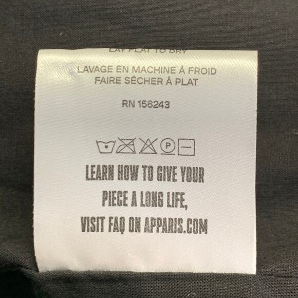 APPARIS Size XL Black Polyester Tweed Patch Pockets Fringed Coat - Picture 8 of 8